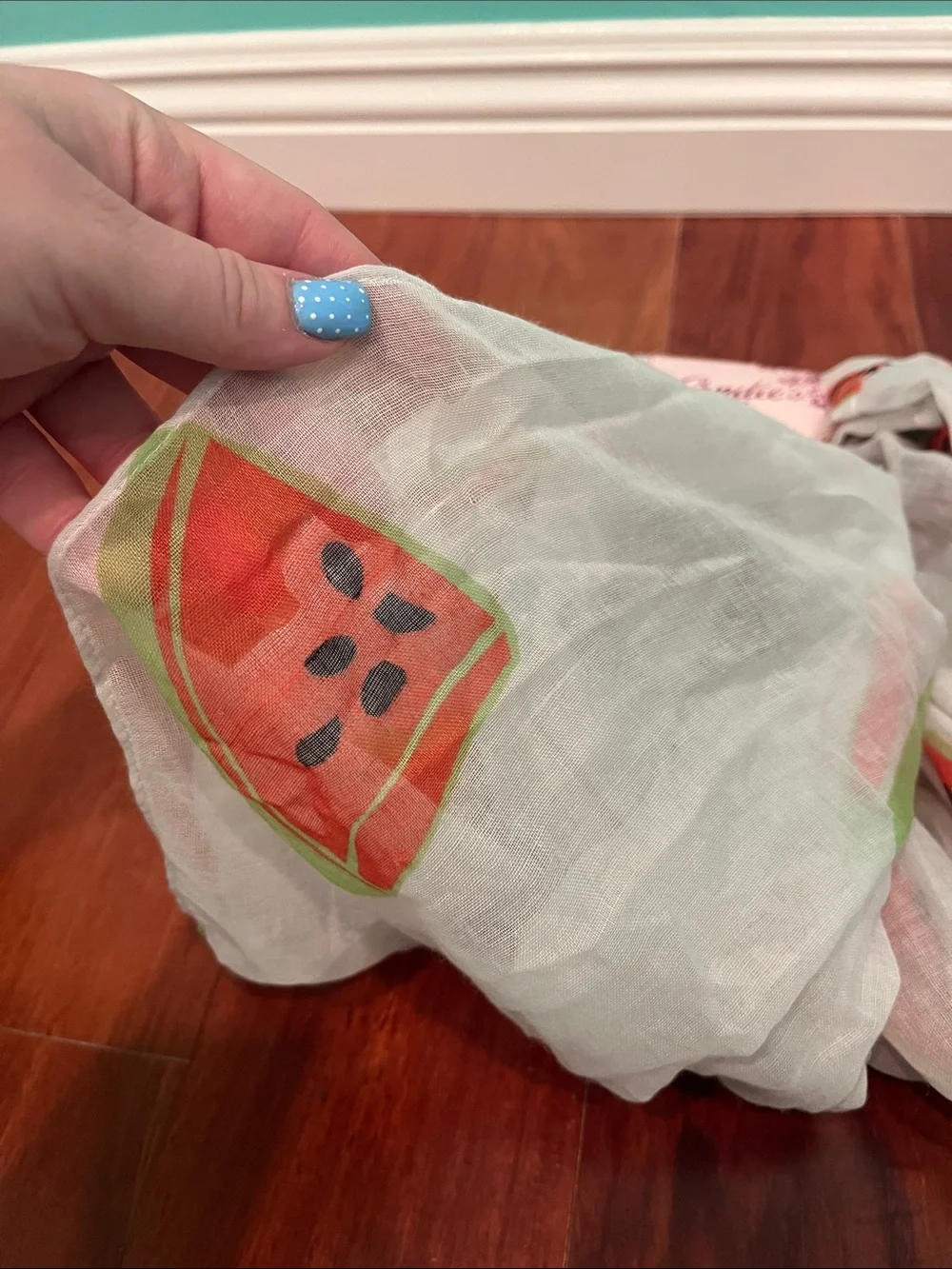NWT Candie's White Watermelon Scarf